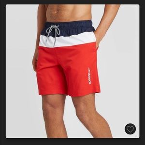 Speedo Men’s 8” Colorblock Swim Shorts (LARGE)